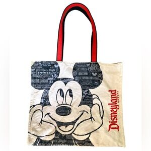 Disneyland Resort Canvas Tote Bag with Side Pockets
